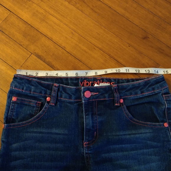 Size 14 girls dark blue jean capris - Picture 12 of 16